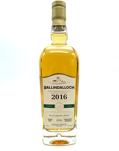 Ballindalloch 2016 Single Cask Bourbon Barrel No. 31 70cl 59,2%
