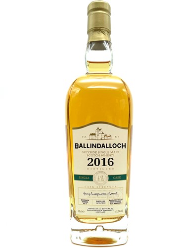 Ballindalloch 2016 Single Cask Bourbon Barrel No. 5 70cl 61,1%