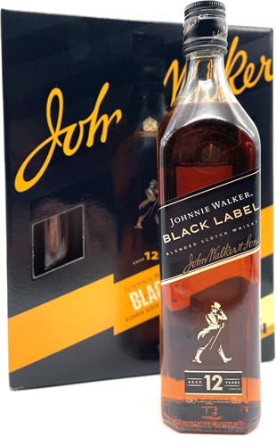 Johnnie Walker Black Label 12yo + 2 glazen 40% 70cl
