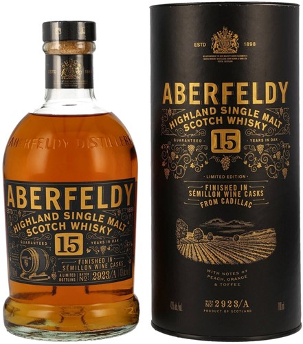 Aberfeldy 15Y Cadillac Sémillon Finish 43%