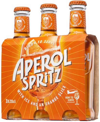 Aperol Spritz Ready To Serve 9% 3x20cl