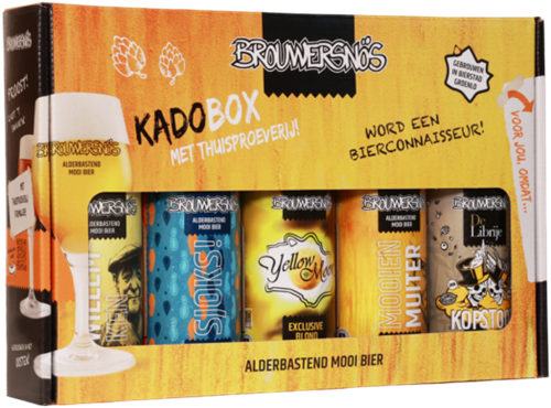 Brouwersnos Thuisproeverij 5x30cl Geschenkverpakking