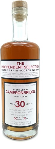 Cameronbridge 30yo 1992 The Independent Selection 70cl 50%