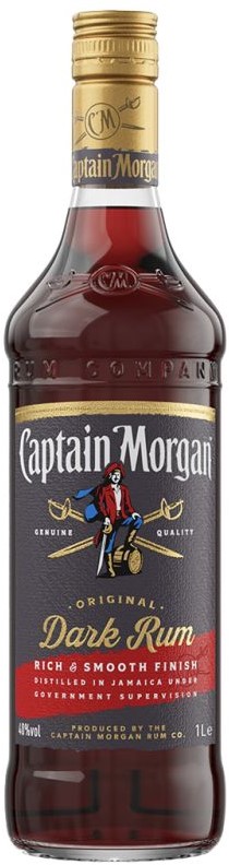 Captain Morgan Original Dark Rum 40% 1Ltr Slijterij Berendsen
