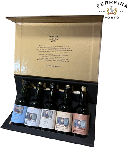 Ferreira Port Miniaturen De Luxe Pack 5x5cl Geschenkverpakking