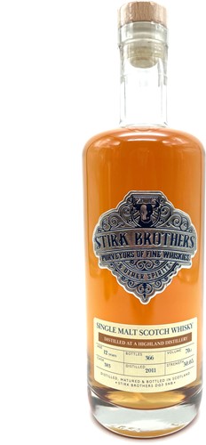 A Highland Distillery 12yo 2011 Stirk Brothers 70cl 50%