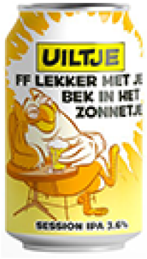 Uiltje FF Lekker met je bek in het Zonnetje