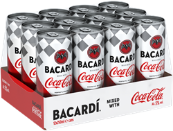 Bacardi Rum Cola RTD 12x25cl