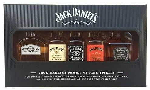 Jack Daniel's miniaturen 5x5cl Geschenkverpakking