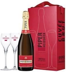 Piper-Heidsieck Cuvée Brut Geschenkverpakking + 2 Flutes