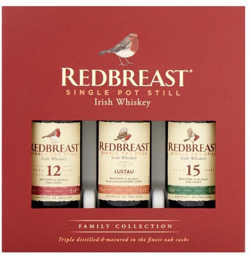 Redbreast Irish Whiskey Tripack 3x5cl Geschenkverpakking