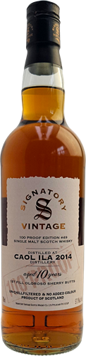 Caol Ila 10yo 2014 Signatory Vintage 100 Proof Edition #49 57,1% 70cl