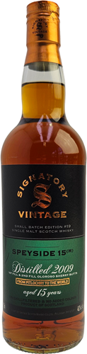 Speyside (M) 15yo 2009 Signatory Vintage Small Batch Edition #19 70cl 48,2%