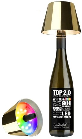 Sompex Top 2.0 Flessenlamp RGBW - Goud